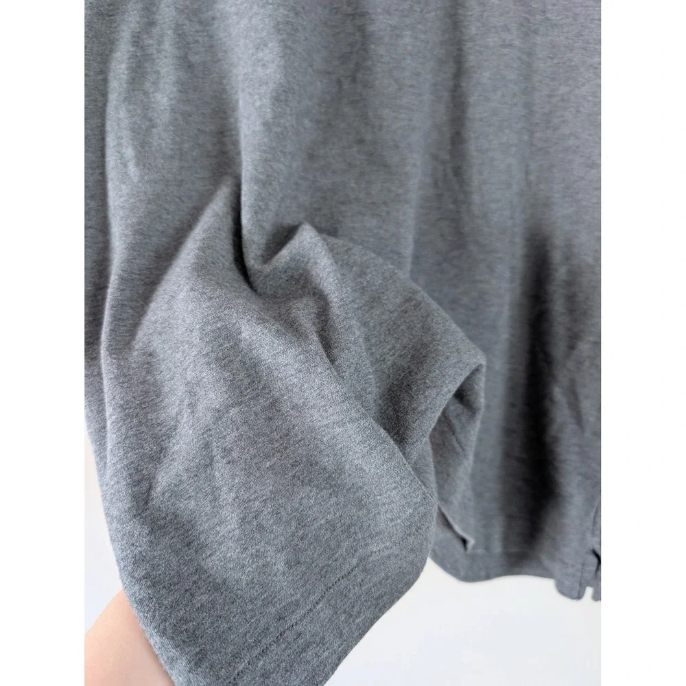 Banana Republic Luxury Touch Performance Polo Shirt Mens‎ L Grey Casual Preppy